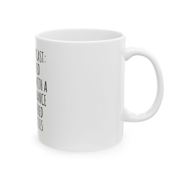 Forecast Sarcasm Funny Work Mug - Picture 3 of 3